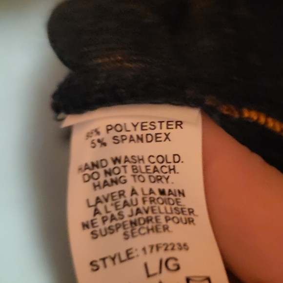 Michael Tyler Colorful Black Rainbow Cowl Neck Zip Detail Sweater Size Large - Picture 7 of 7